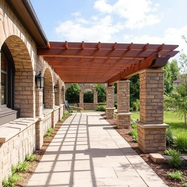 Long Arch Walls and Pergolas