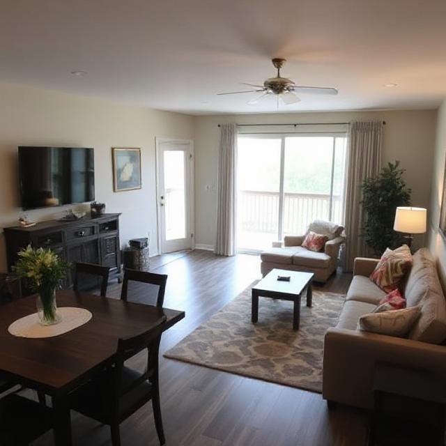 Living & Dining Areas.